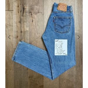 1996 Levi’s USA 501 Tag 29x32 Actual 27x31